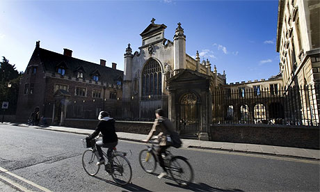 Cambridge University Students Cycling