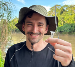 Maximilian Gantz at WildGenes expedition in the Amazon rainforest
