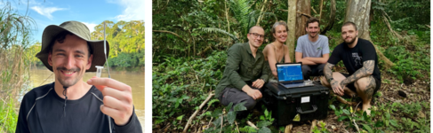 Maximilian Gantz at WildGenes expedition in the Amazon rainforest