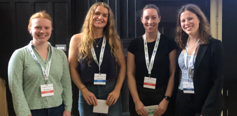 students who received prizes at the symposium